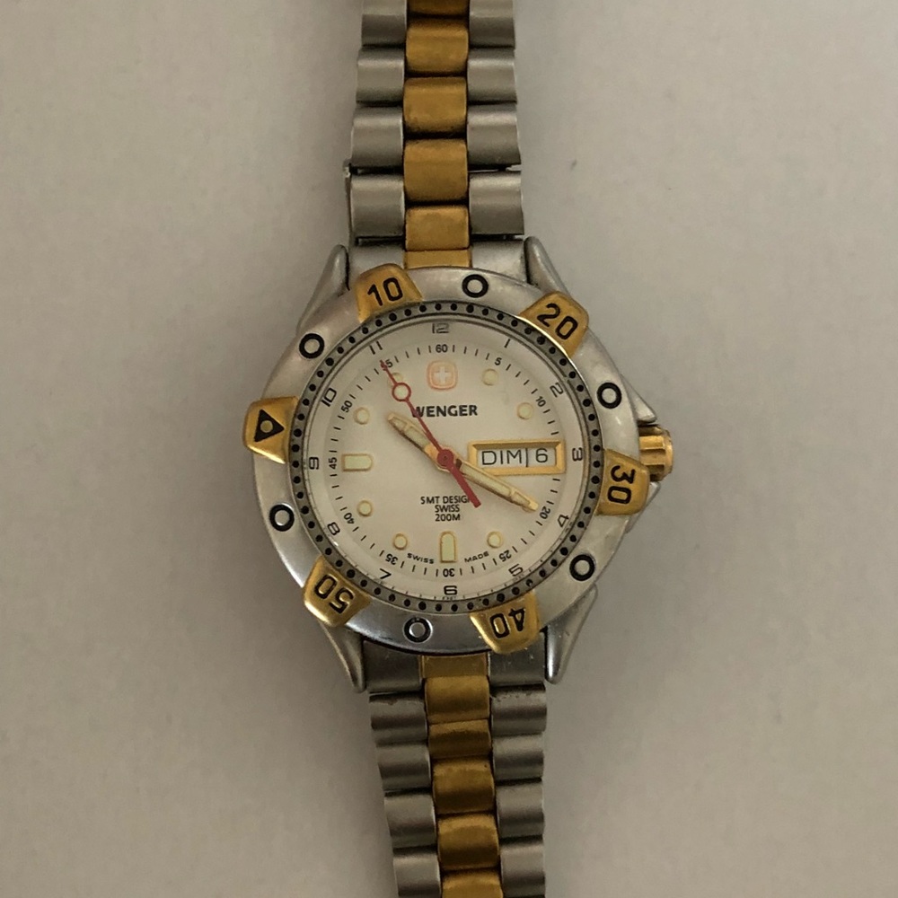 EUC Wenger two tone watch